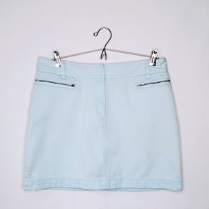 The Limited | Baby Blue 100% Cotton Mini Skirt 8
